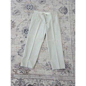 #488 VTG LL Bean Men's Beige Double L Chinos 38x29 Classic Fit Khakis Cotton